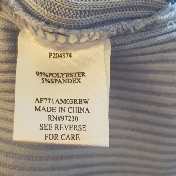 Almost Famous Soft Blue O-Ring Top 2 Piece Knit Lounge Set Size 3X - Picture 11 of 12